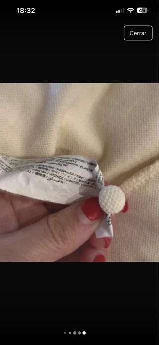 Vestido Mango cuello halter beige