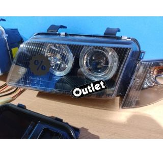 SH FAROS AUDI A4 B5 94-98 OJOS ANGEL CLASSIC NEGROS R011257C