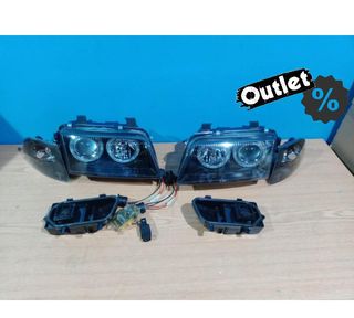 SH FAROS AUDI A4 B5 94-98 OJOS ANGEL CLASSIC NEGROS R011257C