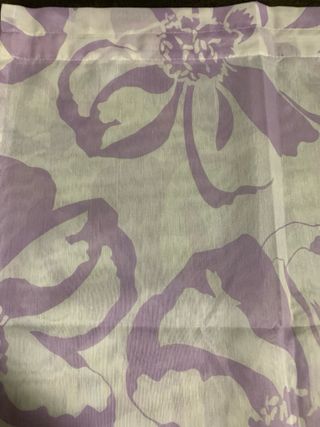 Tenda floreale viola e bianca 202x120