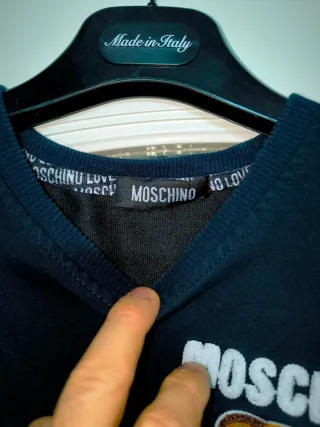 Felpa Moschino Uomo Nera