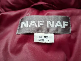 Casaco de penas Naf Naf vermelho
