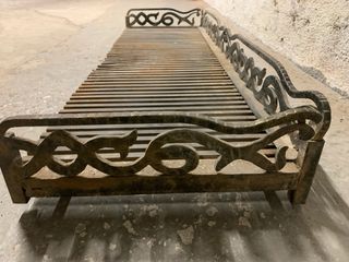 Estructura de hierro forjado para chimenea