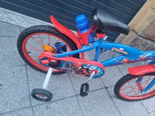 Bicicleta Infantil Spiderman Azul y Roja