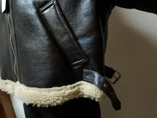 Chaqueta aviador marrón con borrego