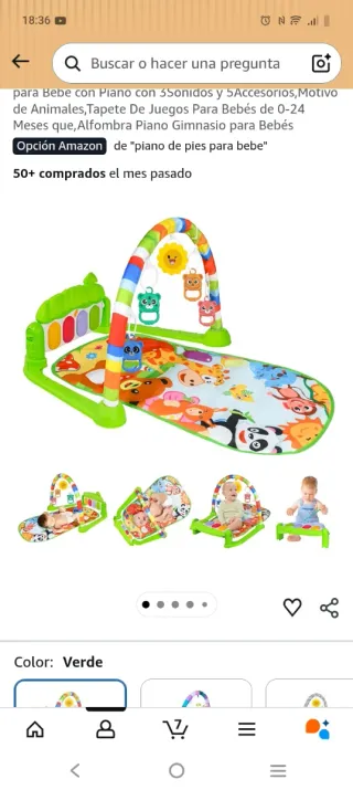 Gimnasio Piano para Bebés con Sonidos