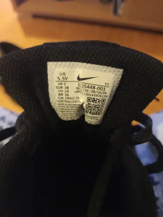 Zapatillas Nike Talla 38 Negras