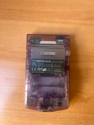 Nintendo Game Boy Color Morado Transparente (leer)