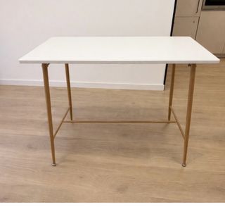 Mesa alta barra madera y metal