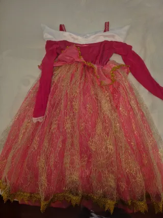 Vestido Princesa Rosa Niña
