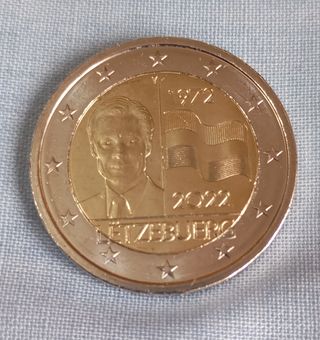 2€ Luxemburgo 50 Aniversario Bandera S/C