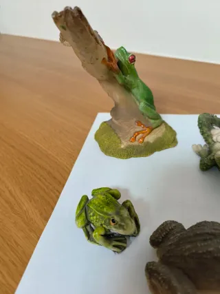 Lote de 10 ranas decorativas