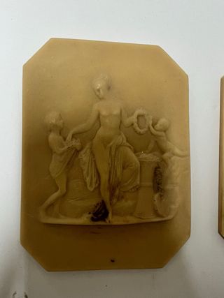 Pareja de figuras resina maciza