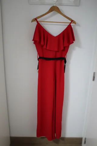 Mono rojo largo evento