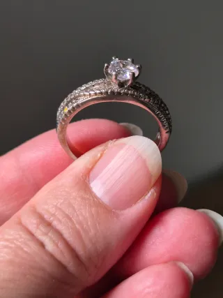 Anillo Plata 925 tipo Compromiso