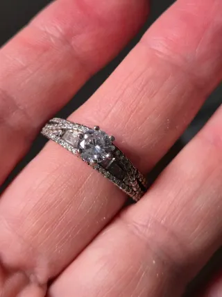 Anillo Plata 925 tipo Compromiso