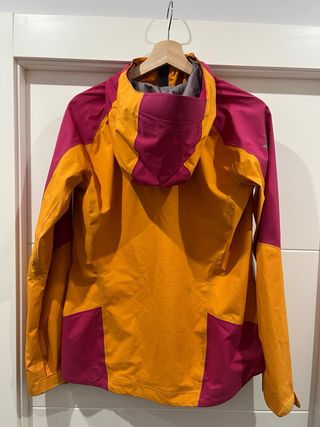 Chaqueta Montaña Impermeable Simond Naranja/Rosa