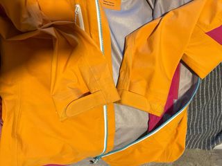 Chaqueta Montaña Impermeable Simond Naranja/Rosa