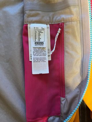 Chaqueta Montaña Impermeable Simond Naranja/Rosa