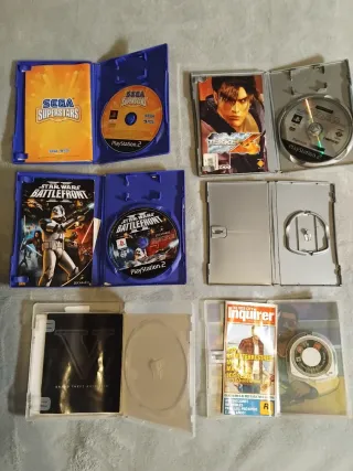 Lote 6 Videojuegos PS2, PS3 y PSP
