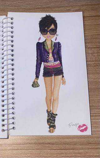 Cuaderno de dibujo Top Model