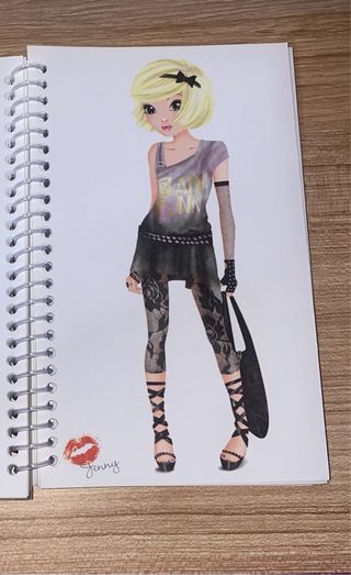 Cuaderno de dibujo Top Model