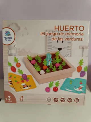 Huerto Juego de Memoria Infantil Mundo Diver