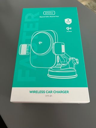 INIU Cargador Inalámbrico Coche 15W Qi2