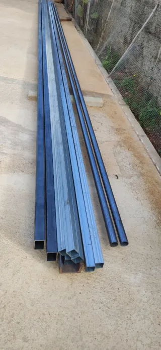 Tubos metálicos para casetas y porches