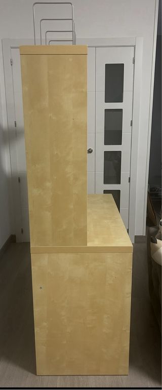 Escritorio IKEA madera y metal