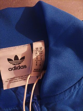 Chaqueta Adidas Azul y Amarilla Talla S