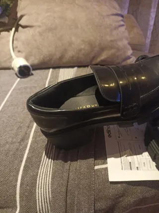 Mocasines plataforma negros talla 38