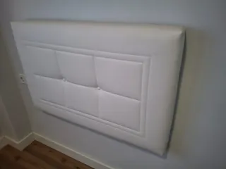 Cabecero polipiel blanco