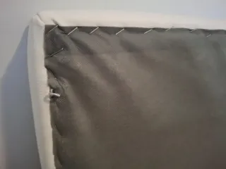 Cabecero polipiel blanco