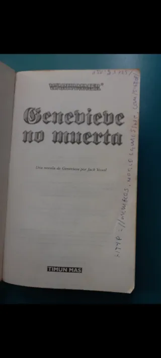 GENEVIEVE NO MUERTA (LAS AVENTURAS DE GENEVIEVE...