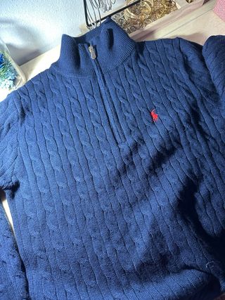 Jersey Ralph Lauren Azul cuello alto