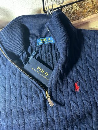 Jersey Ralph Lauren Azul cuello alto