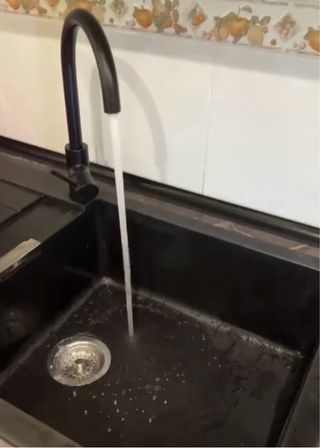 Grifo Cocina Monomando Negro Mate Cooke & Lewis