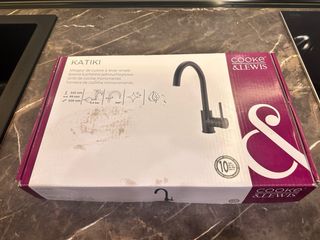 Grifo Cocina Monomando Negro Mate Cooke & Lewis