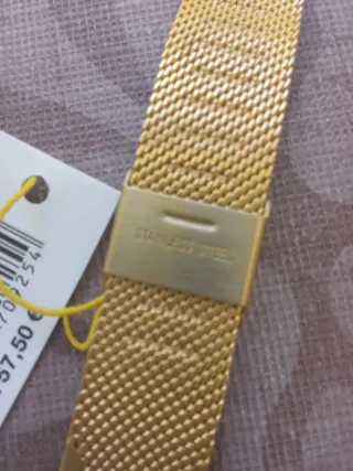 Lote Correas Reloj Acero Inoxidable Dorado marca