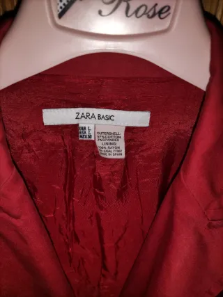 Americana Zara Talla L Roja