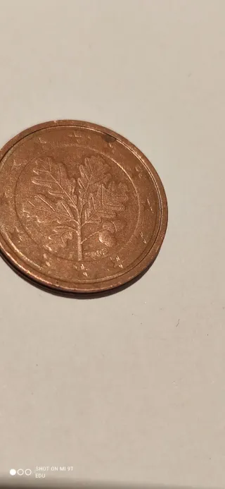 Moneda 2 céntimos 2003 doble cuño