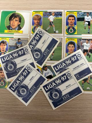 Lote 19 cromos Racing Liga 96-97