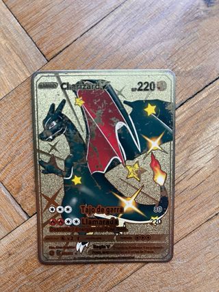 Lote 6 Cartas Pokémon metálicas.