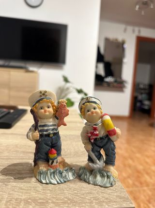 Pareja Figuras Marineros Niños