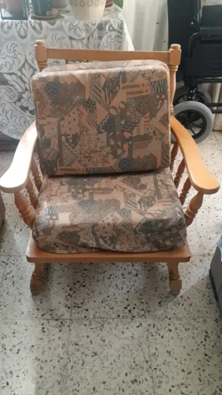 Sillón de Haya con Cojines