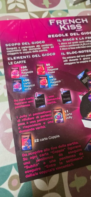 French Kiss Party gioco da tavolo