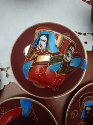 Set Tazze e Teiere Cinesi Dipinte a Mano