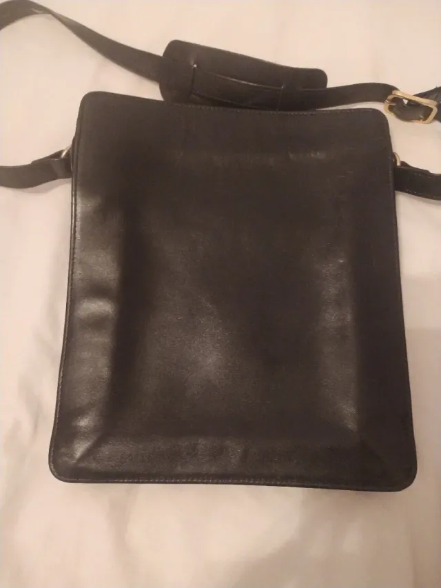 Bandolera piel hombre Samsonite negra.