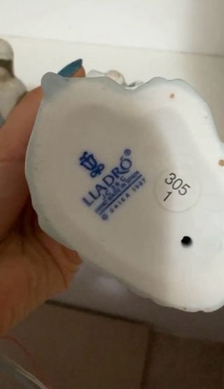 Figura Lladró Mujer Vestido Azul